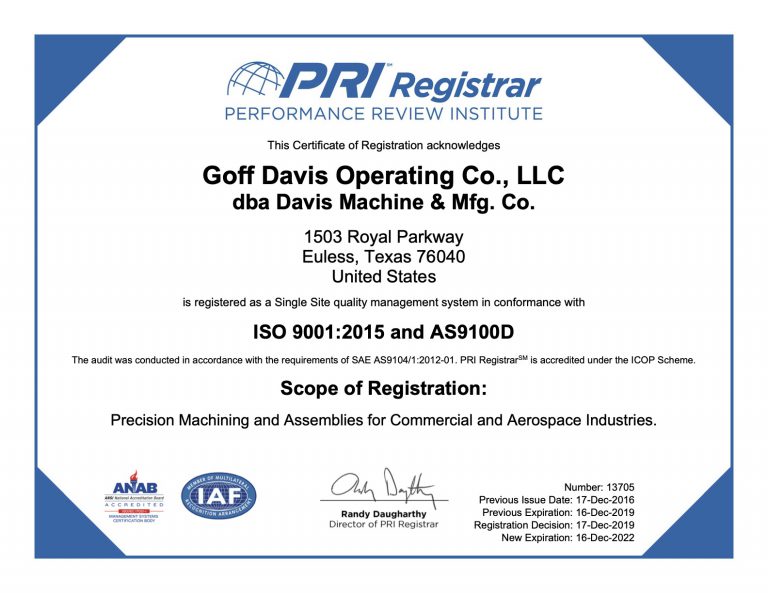 Quality Davis Machine